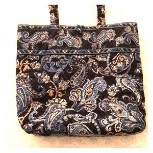 Vera Bradley medium tote Windsor Navy paisley